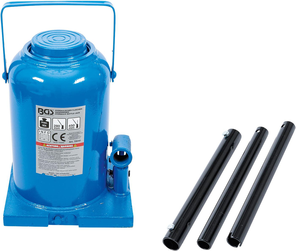 HYDRAULIC BOTTLE JACK | 50 T (70040)