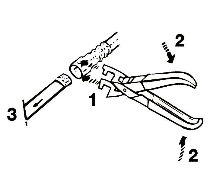PLIERS SET FOR LOOSENING FUEL LINE CONNECTORS | 3 PCS. (8012)