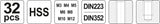 TAPS AND DIES SET M3-M12 32PCS (YT-2975)