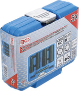 SPECIAL IMPACT DOUBLE-SIDED SOCKET SET / EXTERNAL HEXAGON & SCREW EXTRACTORS 17 - 19 - 21 MM | 12.5 MM (1/2") | 3-TLG. (7467)