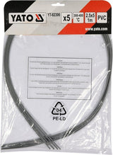 WELDING PLASTIC RODS PVC  2,5X5MM 5PCS (YT-82306)