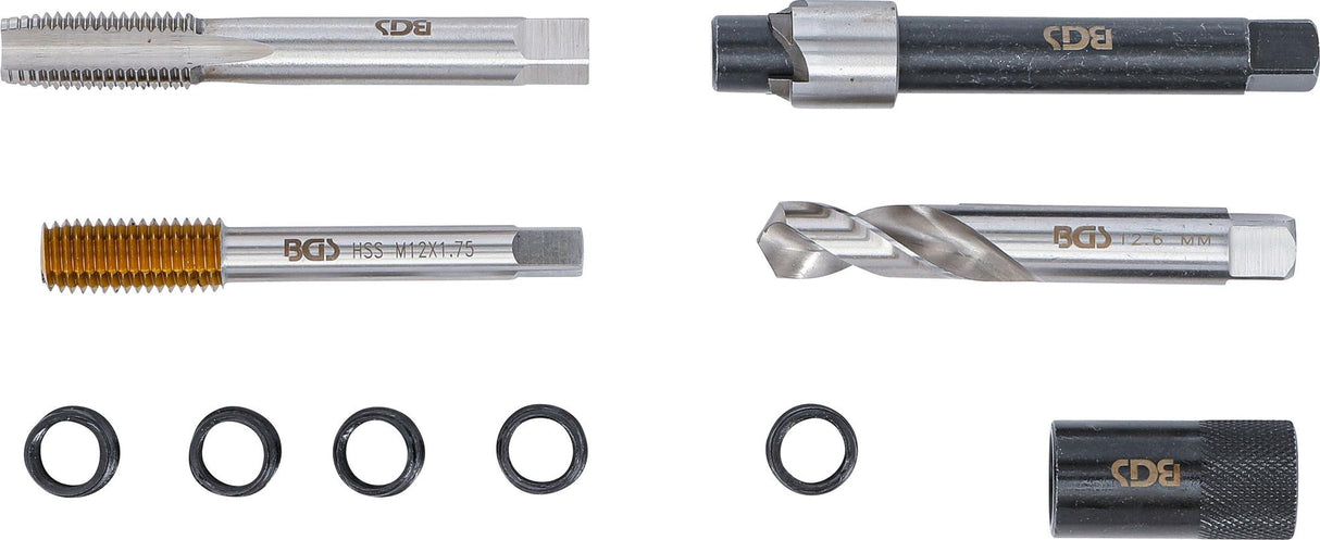 REPAIR KIT FOR OIL DRAIN THREAD | FOR ALUMINUM OIL PANS | M12 X 1.75 MM (74243)