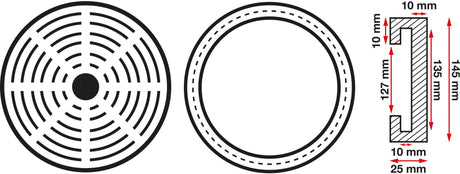 RUBBER PAD | FOR AUTO LIFTS | Ø 150 MM (6478)