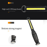 COB-LED WORK LAMP | ULTRA SLIM TYPE | MULTI-POSITION | MAGNETIC | USB (CSW581)