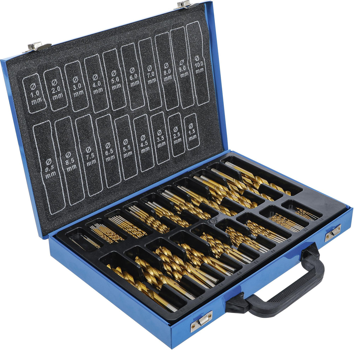 TWIST DRILL SET | HSS | TITANIUM NITRATED | 1 - 10 MM | 170 PCS. (1994)