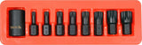 9PCS 1/2"DR  IMPACT SPLINE BIT & HOLDER (YT-10663)