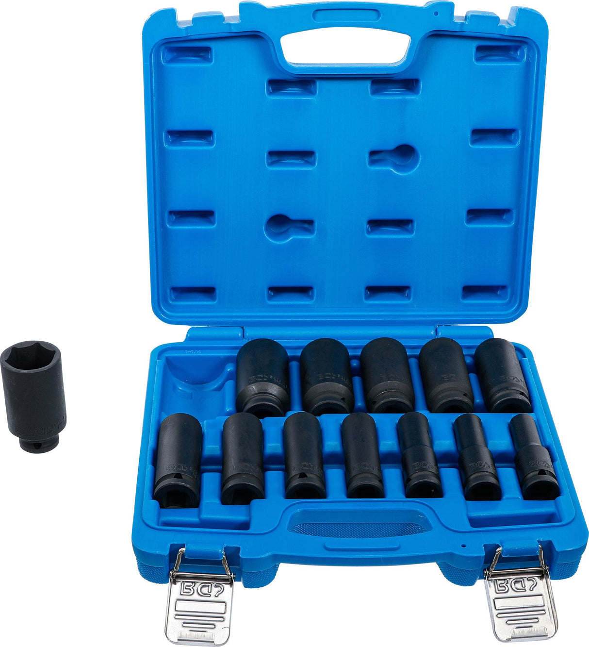 IMPACT SOCKET SET, HEXAGON, DEEP | 12.5 MM (1/2") DRIVE | INCH SIZES | 13 PCS. (5208)