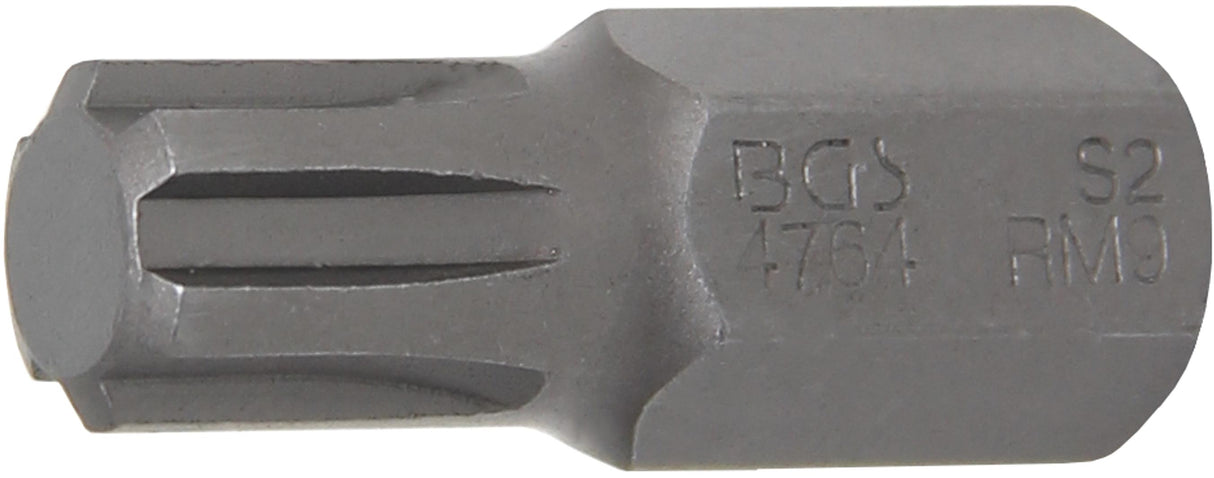 BIT | LENGTH 30 MM | 10 MM (3/8") DRIVE | SPLINE (FOR RIBE) M9 (4764)