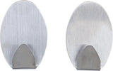 STAINLESS STEEL ADHESIVE HOOKS | 35 X 50 MM | 1.0 KG | 2 PCS. (88230)