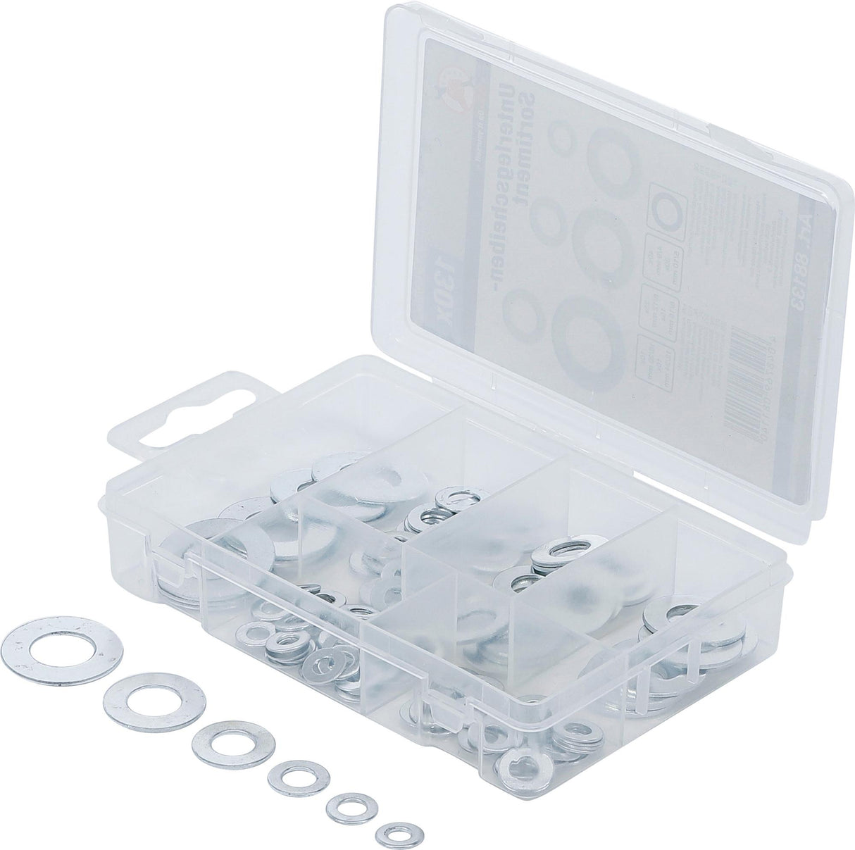 WASHER ASSORTMENT | Ø 4 - 12 MM (INTERNAL DIAMETER) | 130 PCS. (88133)