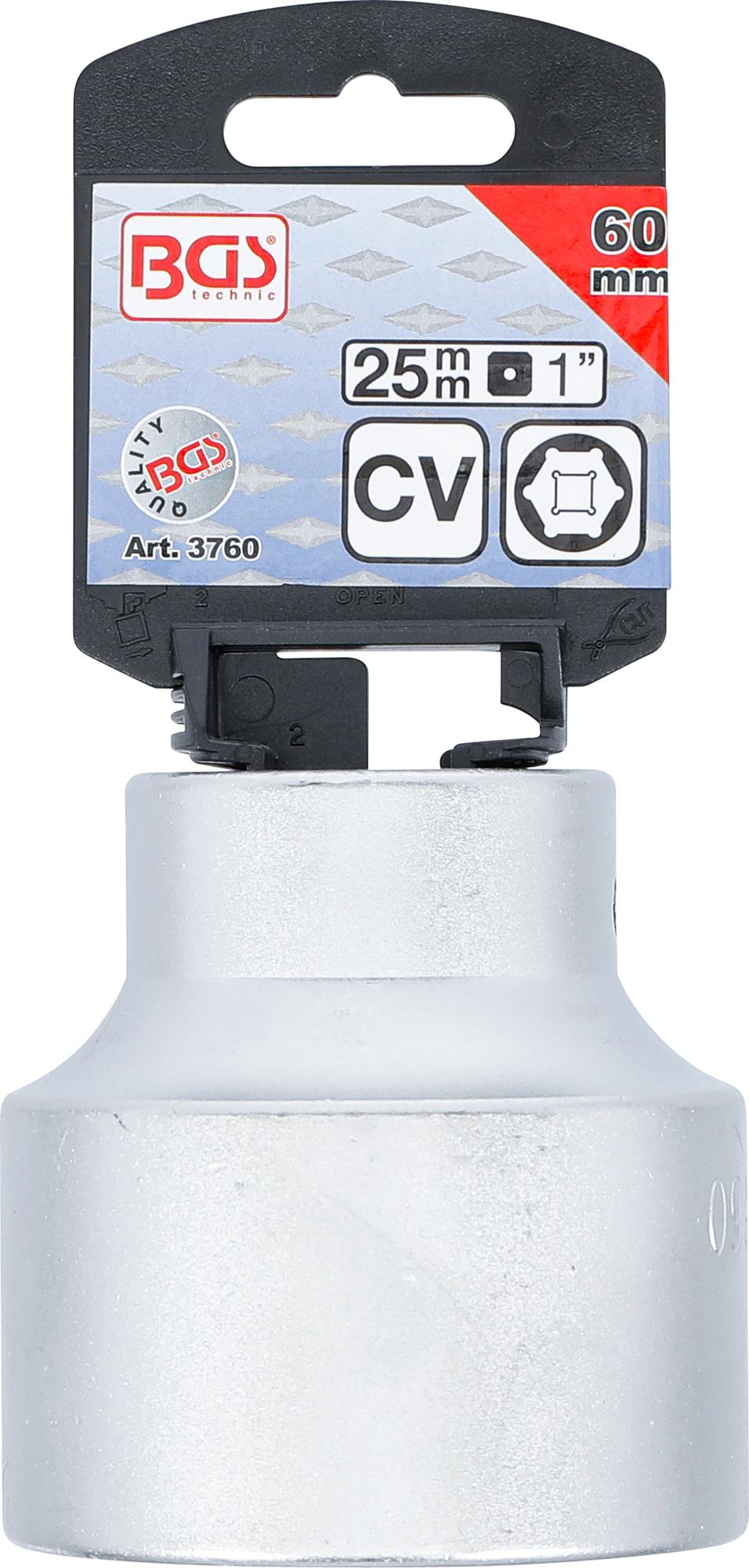 SOCKET, HEXAGON | 25 MM (1") DRIVE | 60 MM (3760)