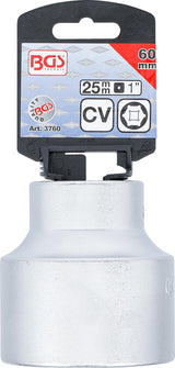 SOCKET, HEXAGON | 25 MM (1") DRIVE | 60 MM (3760)