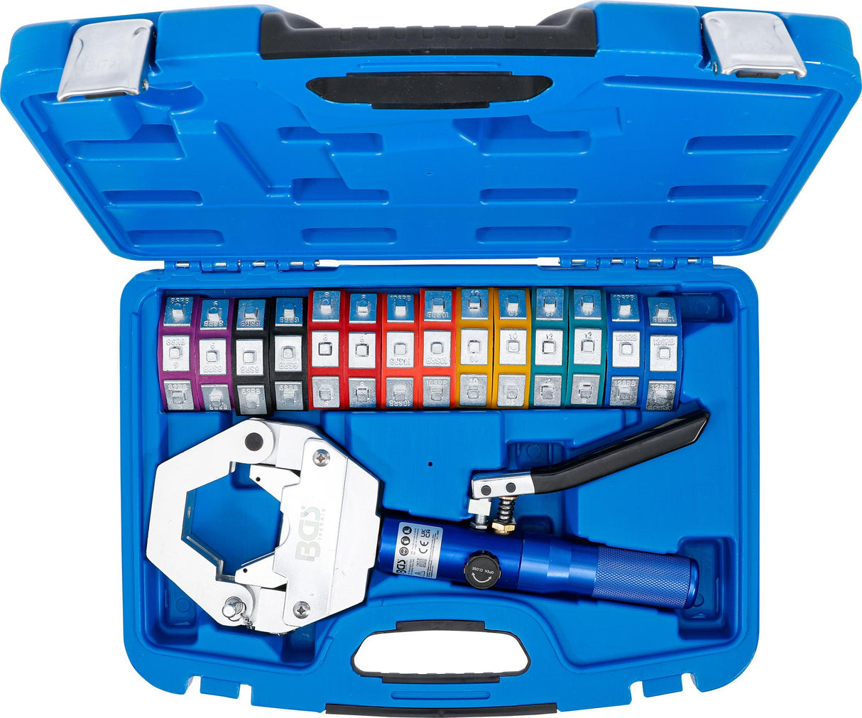 CRIMPING PLIERS SET | HYDRAULIC | FOR PRESS CONNECTIONS ON HOSE LINES (72093)