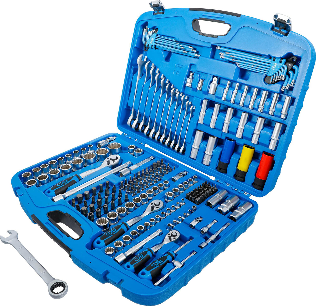 SOCKET SET GEAR LOCK | 6.3 MM (1/4") DRIVE / 10 MM (3/8") / 12.5 MM (1/2") | 218 PCS. (2290)