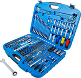 SOCKET SET GEAR LOCK | 6.3 MM (1/4") DRIVE / 10 MM (3/8") / 12.5 MM (1/2") | 218 PCS. (2290)