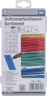 SHRINK TUBE ASSORTMENT | COLOURED | 99 PCS. (88186)