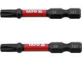 IMPACT SCREWDRIVER BITS 1/4 50MM T27 2PC (YT-78055)