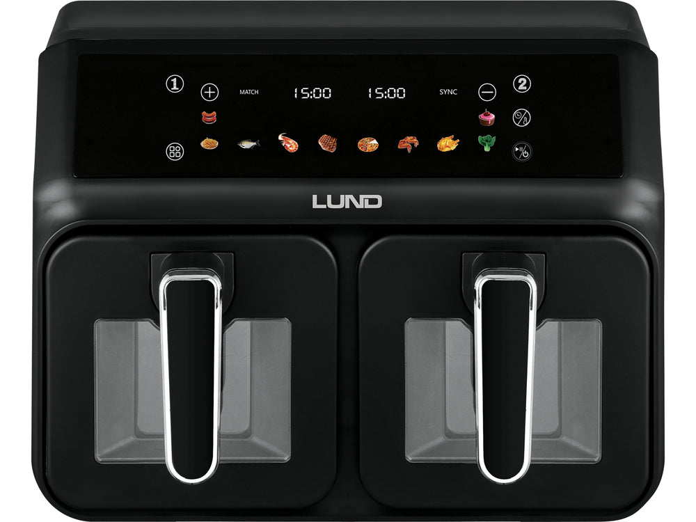 AIR FRYER 2200W 4L+4L BLACK (67563)