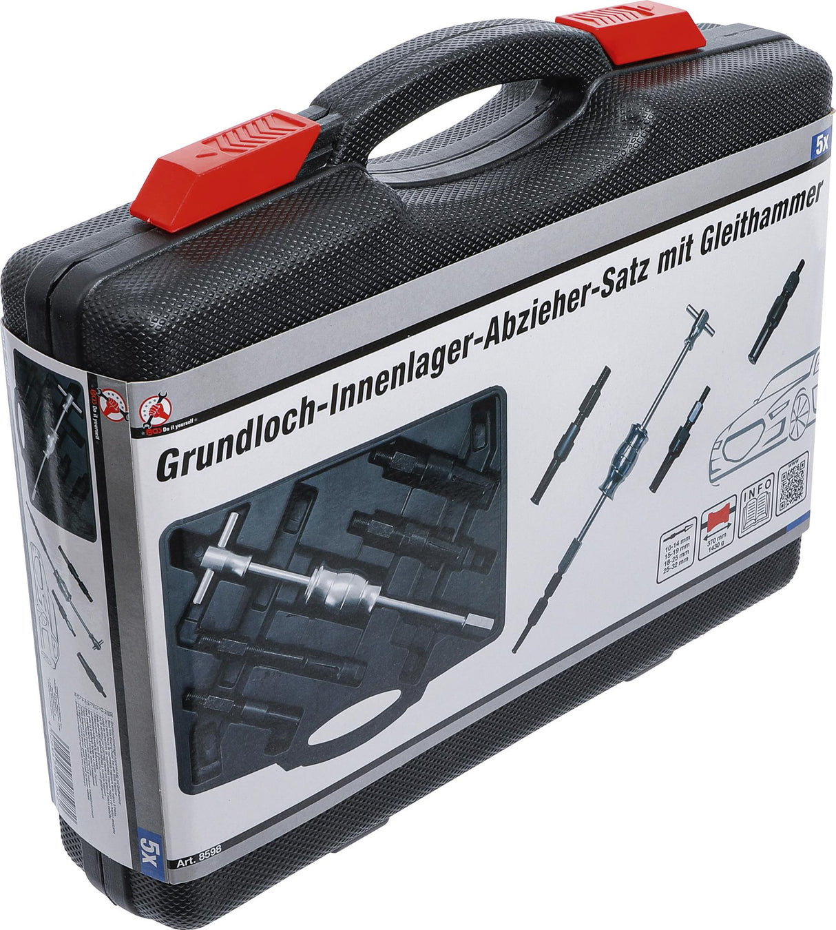 BLIND HOLE BEARING PULLER SET WITH SLIDE HAMMER | 5 PCS. (8598)