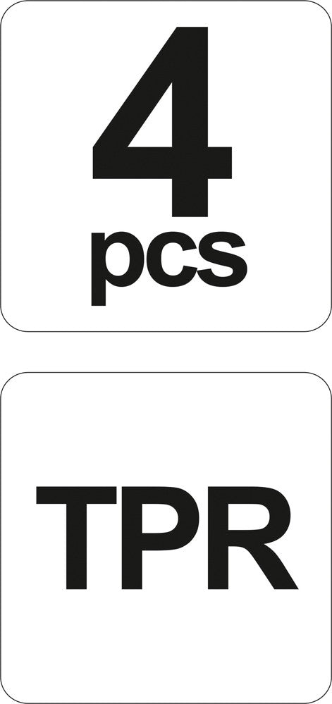 SCRAPERS FOR SILICONE 4PCS (YT-5261)