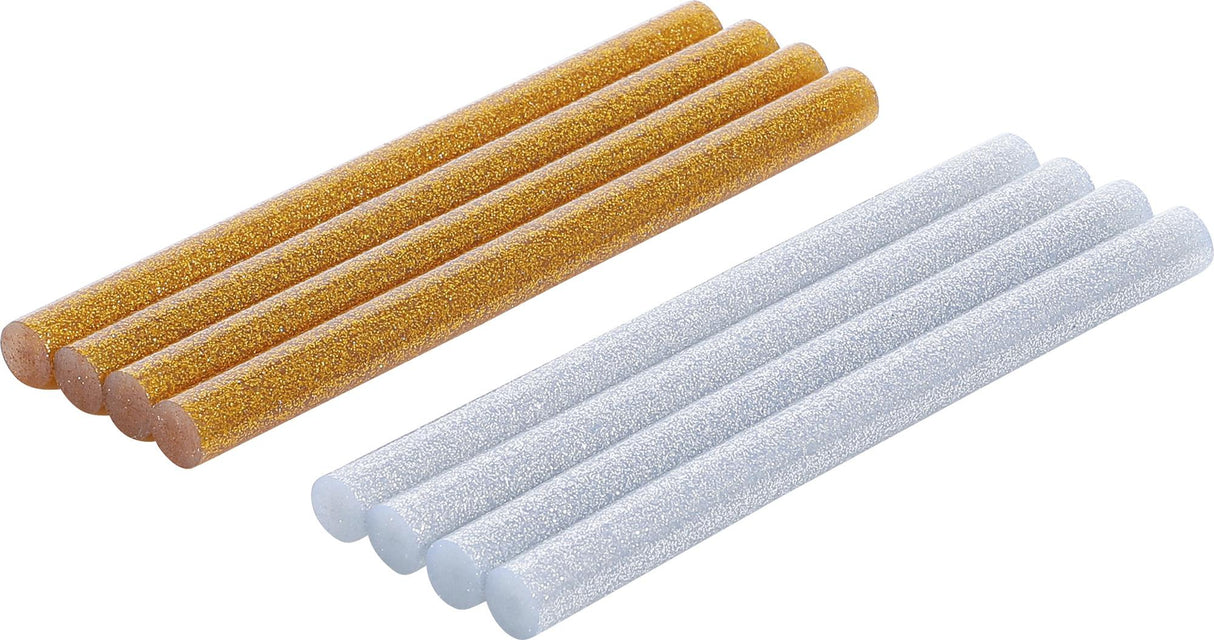 GLUE STICKS | GOLD/SILVER METALLIC | Ø 11 MM, 150 MM | 8 PCS. (80848)