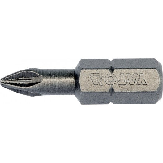 SCREWDRIVER BITS 10PCS  PZ1X25MM S2 (YT-04702)