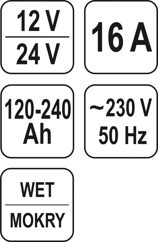 BATTERY CHARGER 12/24V 25A (YT-8304)