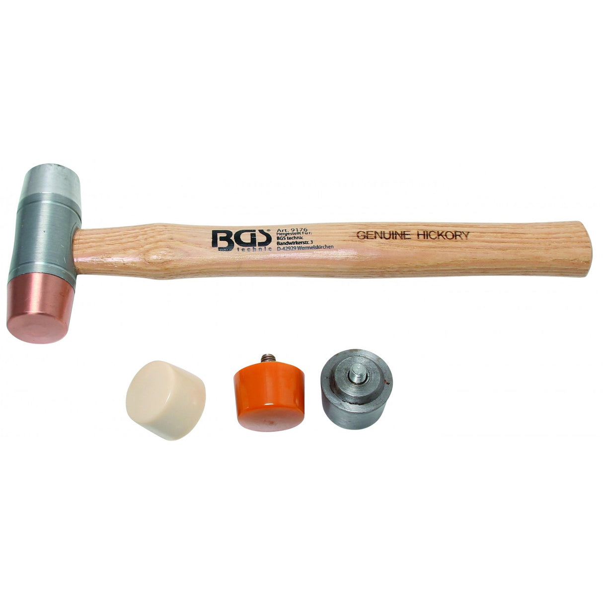 HAMMER WITH INTERCHANGEABLE HEADS | HICKORY HANDLE | Ø 35 MM (9176)