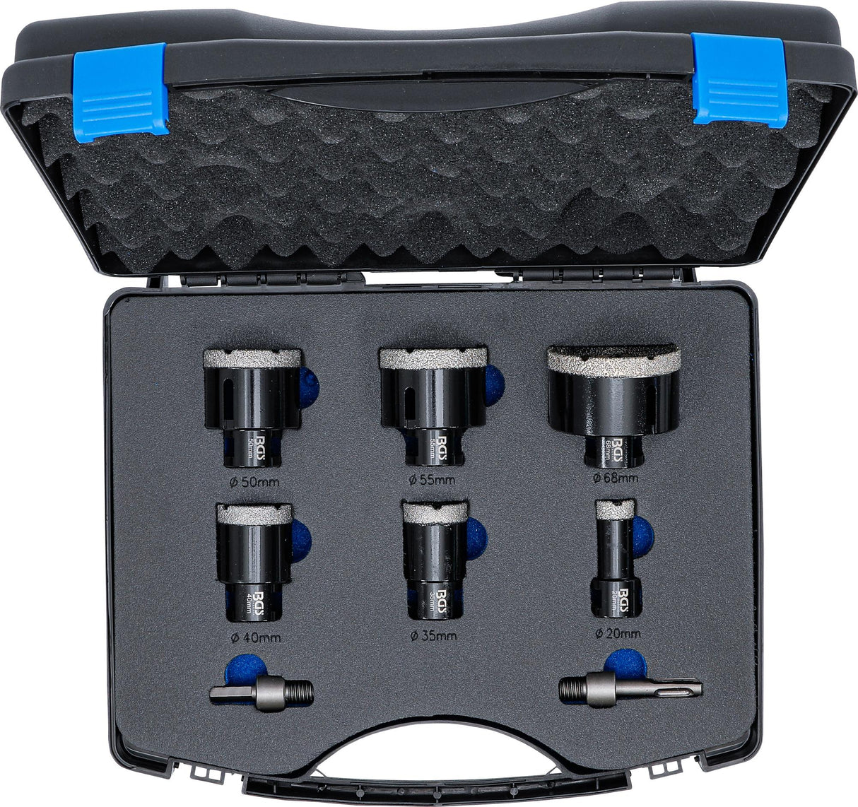 DIAMOND CORE DRILL BIT SET | 20 - 68 MM | 8 PCS. (74275)