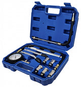 COMPRESSION TESTER PETROL | WITH EXTENDED ADAPTERS | 0-20 BAR (H06009)