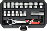GO THROUGH SPLINE SOCKET SET 3/8",1/2" (YT-38653)