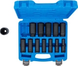 IMPACT SOCKET SET, HEXAGON, DEEP | 12.5 MM (1/2") DRIVE | INCH SIZES | 13 PCS. (5208)