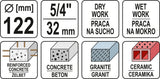 DIAMOND CORE DRILL BIT 122MM (YT-60377)