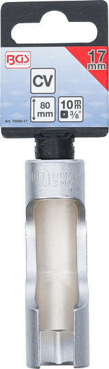 SPECIAL SOCKET, SLOTTED | 10 MM (3/8") DRIVE | 17 MM (70988-17)
