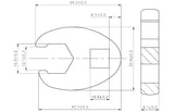 CROWFOOT SPANNER | 10 MM (3/8") DRIVE | 15 MM (1756-15)