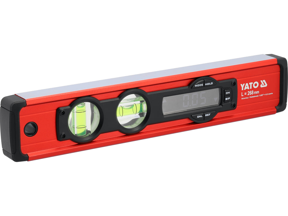 ALUMINIUM DIGITAL LEVEL 268MM WITH LED AND MAGNETS (YT-30396)