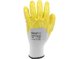 WORKING GLOVES POLYEST/NITR. YELLOW S.9' (YT-7480)