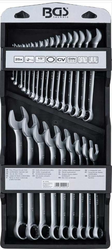 COMBINATION SPANNER SET | 6 - 32 MM | 25 PCS. (30100)