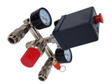 COMPRESSOR REGULATOR WITH PRESSURE SWITCH AND PRESSURE GAUGES | 230V (SK10681)