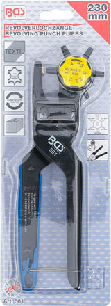 REVOLVING PUNCH PLIERS WITH LEVER TRANSMISSION (561)