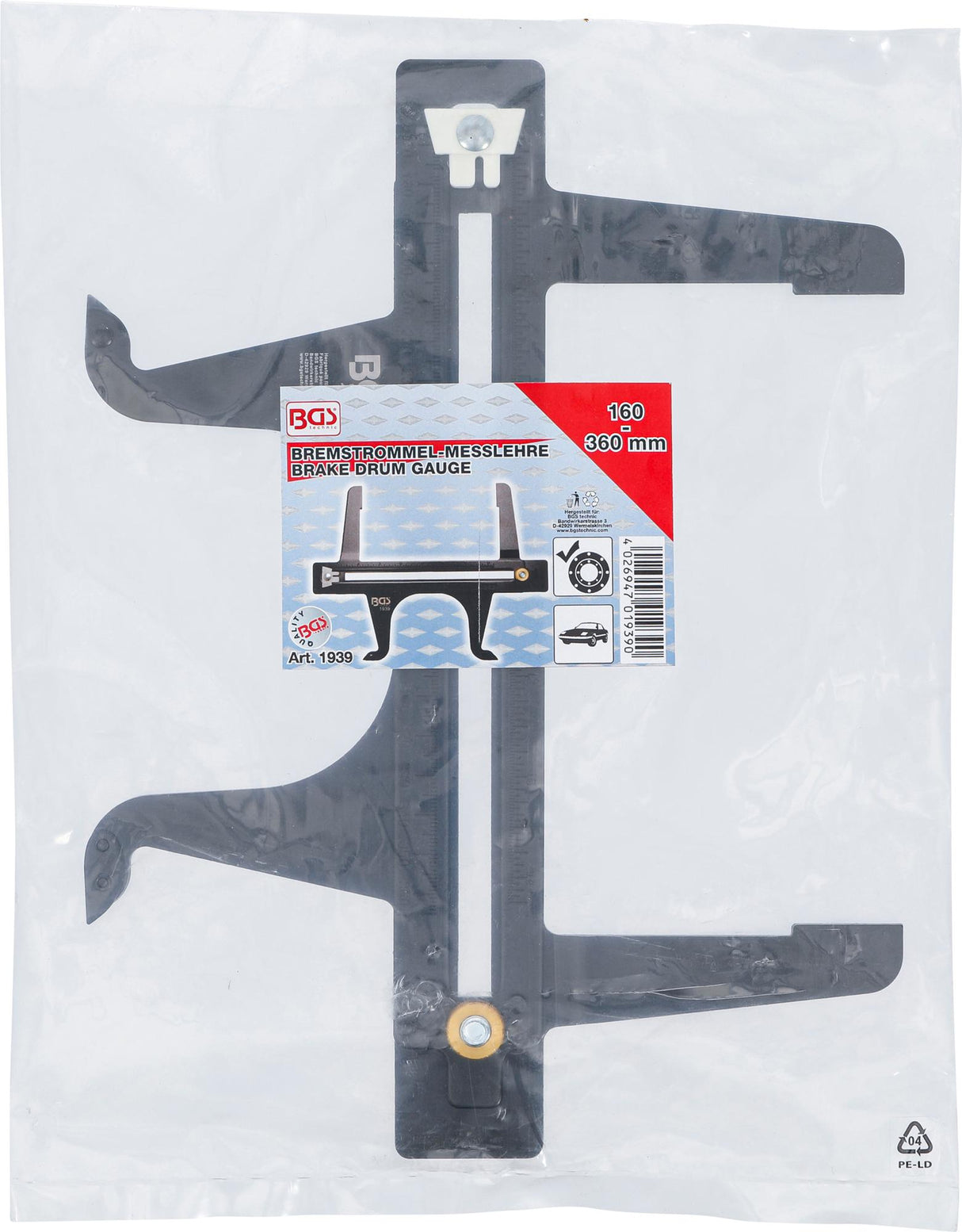 BRAKE DRUM GAUGE | 160 - 360 MM (1939)