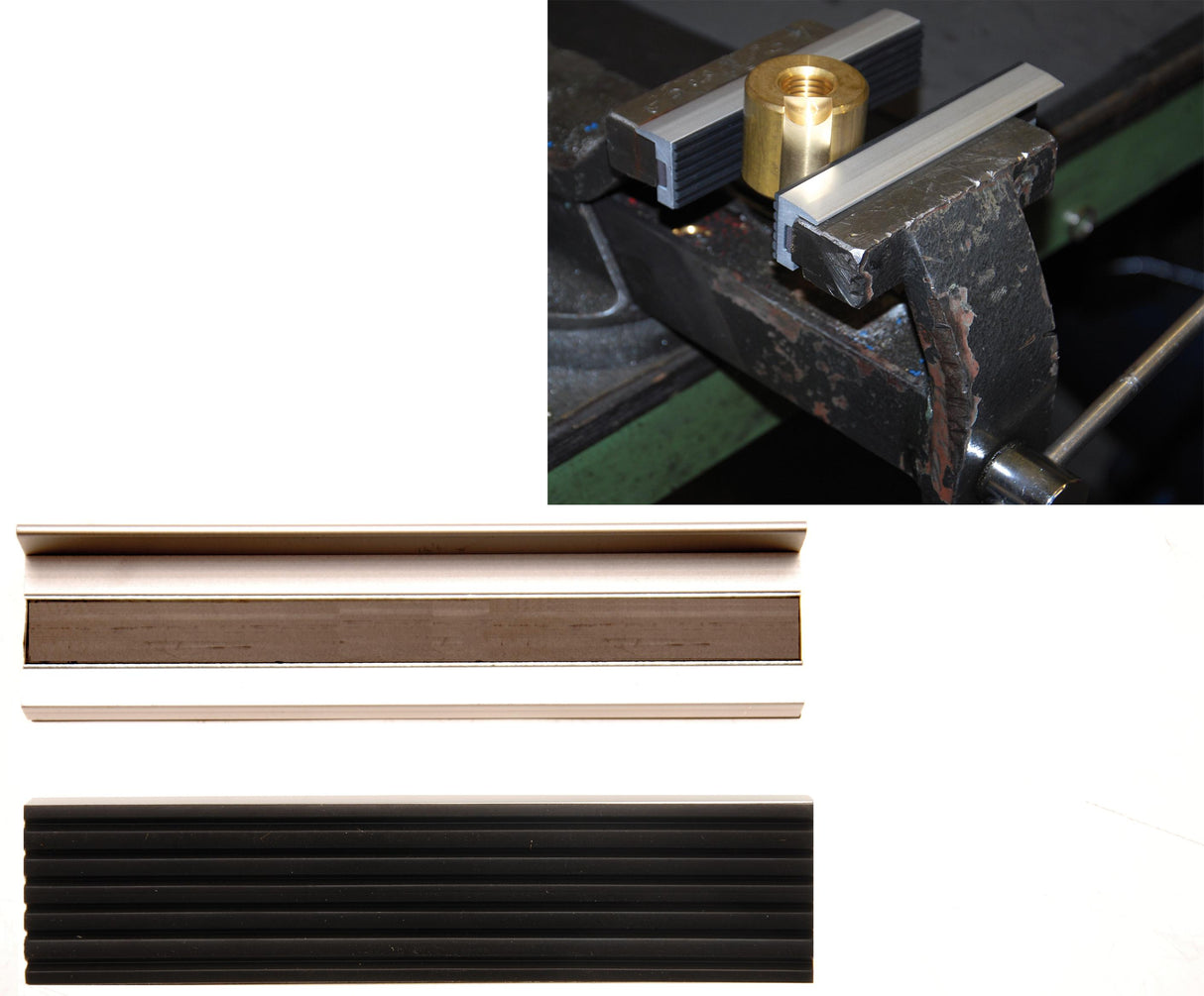 BENCH VICE JAW PROTECTORS | ALUMINIUM | 125 MM | 2 PCS. (3044)