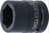 IMPACT SOCKET, HEXAGON | 25 MM (1") DRIVE | 33 MM (5833)