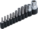 BIT SET | 6.3 MM (1/4") / 10 MM (3/8") DRIVE | T-STAR TAMPERPROOF (FOR TORX) | 11 PCS. (786)