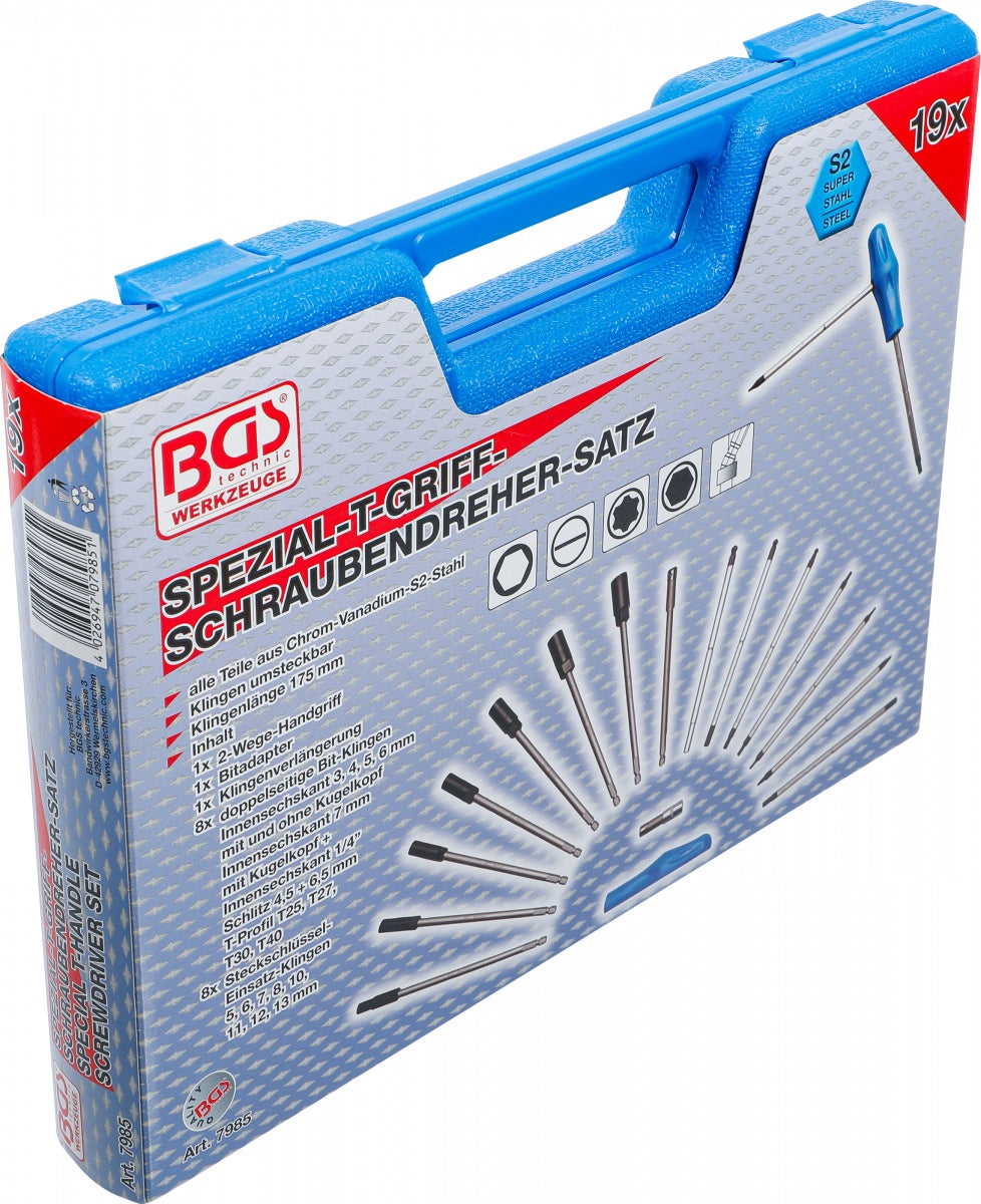 T-HANDLE SCREWDRIVER AND SOCKET SET | 19 PCS. (7985)