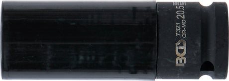 IMPACT SOCKET, LONG, THIN-WALLED | WITH PLASTIC PROTECTION | 12.5 MM (1/2") | 20.5 MM (7321)