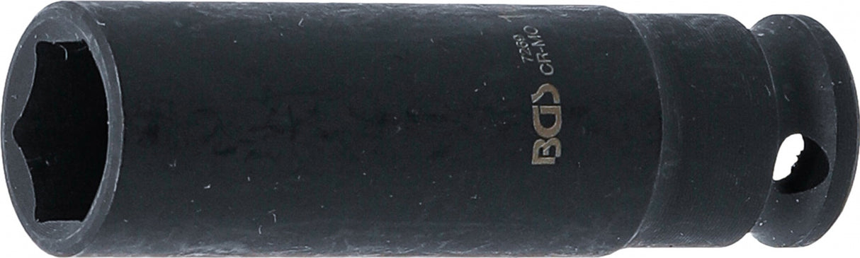 IMPACT SOCKET HEXAGON, DEEP | 6,3 MM (1/4") DRIVE | 10 MM (7269)