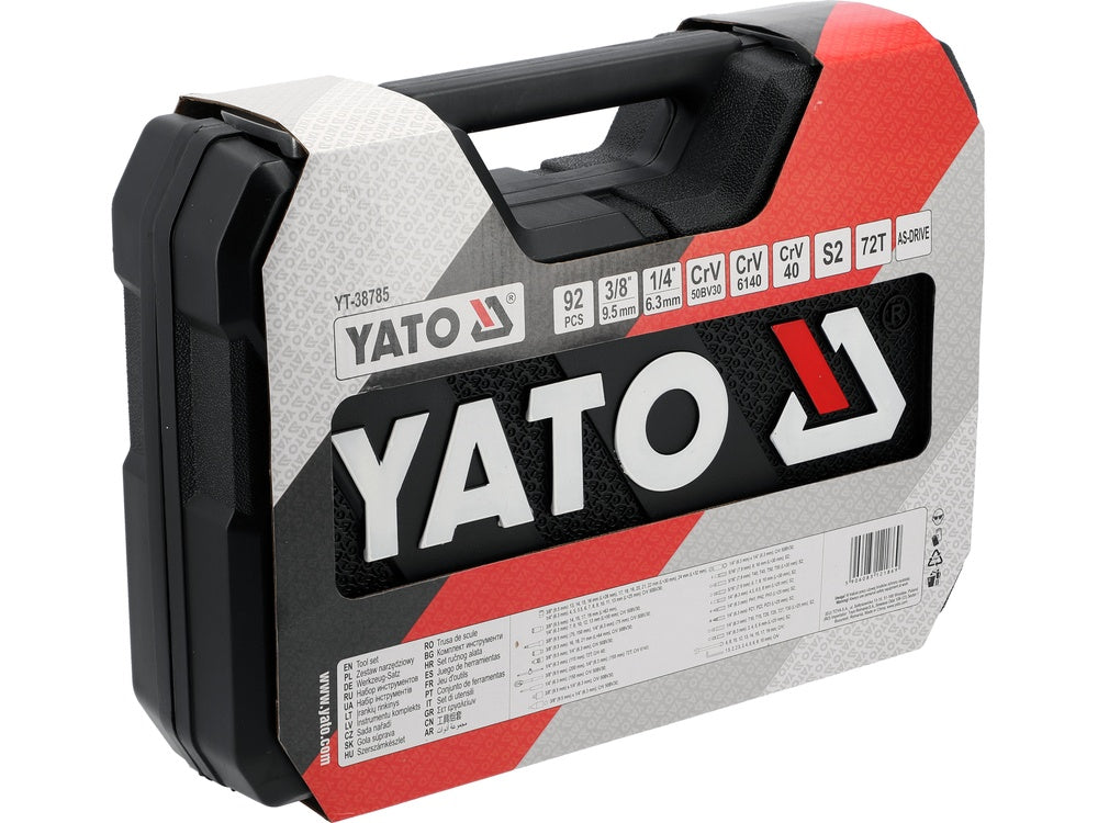 TOOL SET 1/4", 3/8" 92PCS (YT-38785)