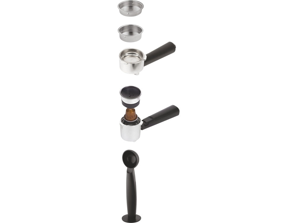 PRESSURE COFFEE MAKER WITH MILK FROTHER 1350W (68502)
