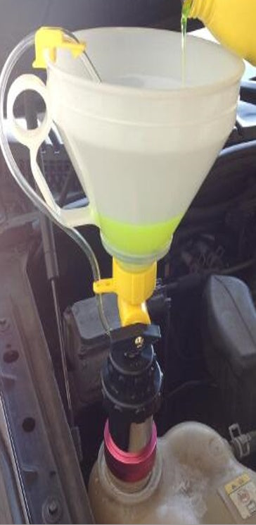 RADIATOR COOLANT FILLING FUNNEL SET | SPILL-PROOF | 4 PCS. (SK0044)